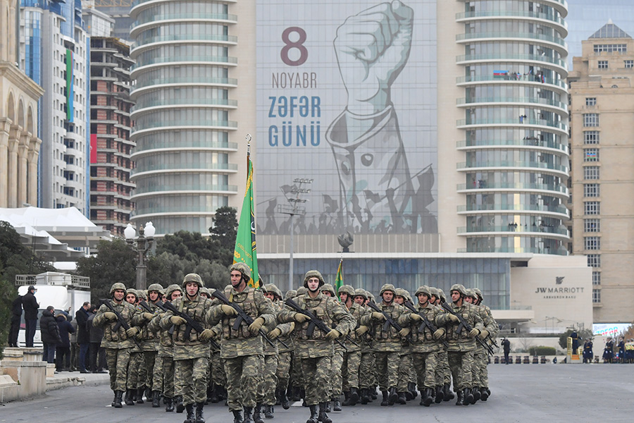 День победы в Азербайджане будет отмечаться 8 ноября. 10 ноября, дата подписания соглашения о прекращении войны, не была выбрана из-за того, что она совпадает с Днем памяти Мустафы Кемаля Ататюрка
