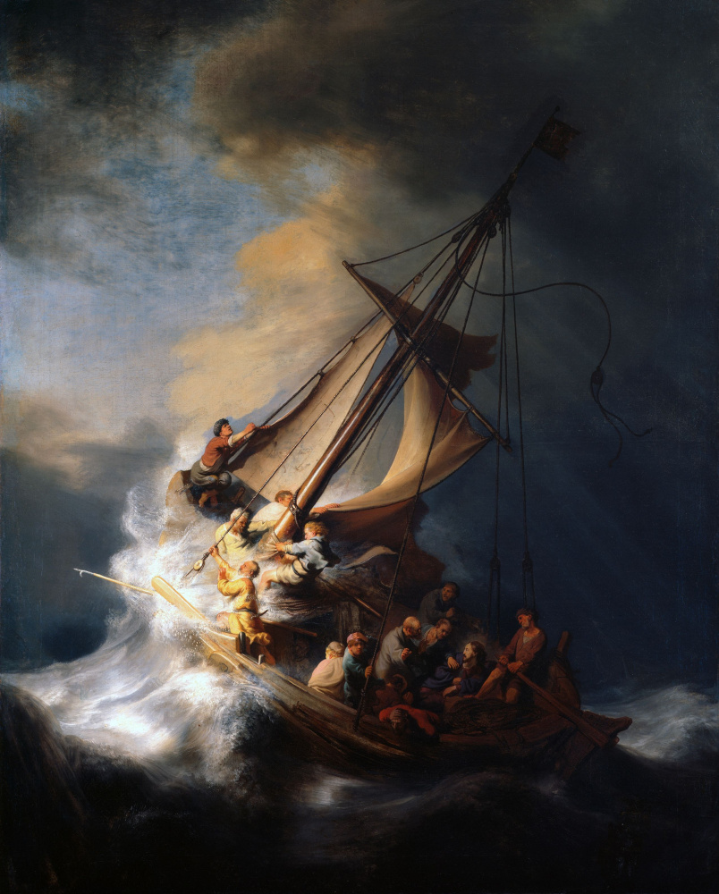 Рембрандт. &laquo;Христос во время шторма на море Галилейском&raquo;