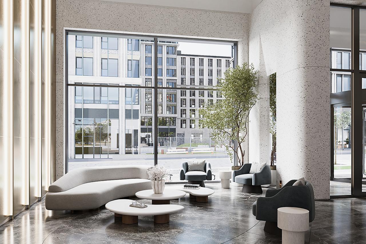 Лобби жилого квартала Slava