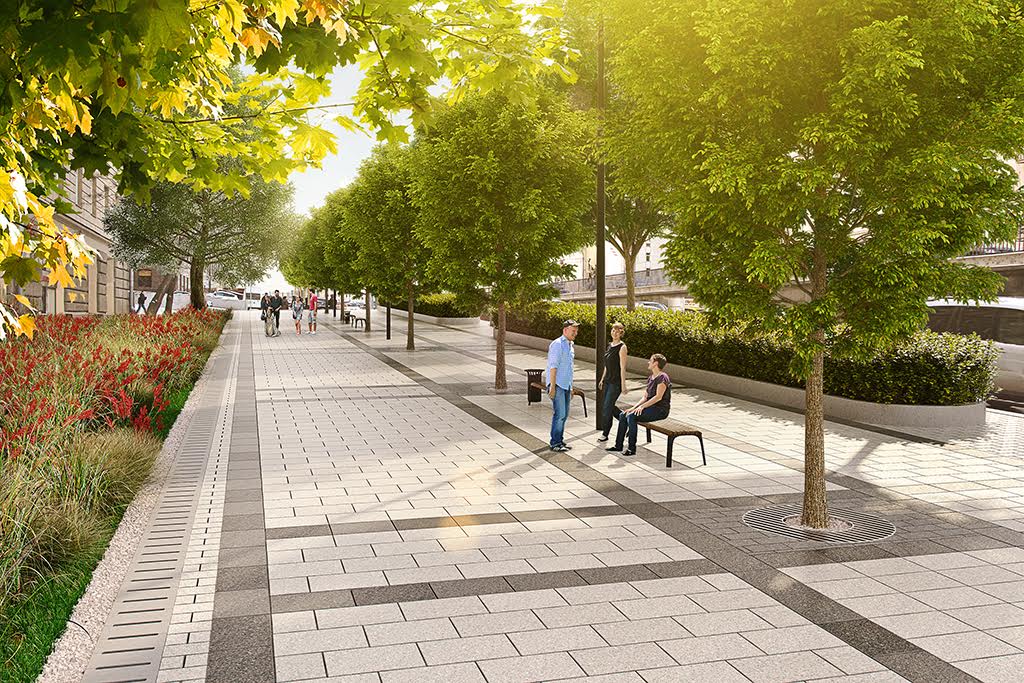 Визуализация проекта реконструкции Садовой-Триумфальной улицы