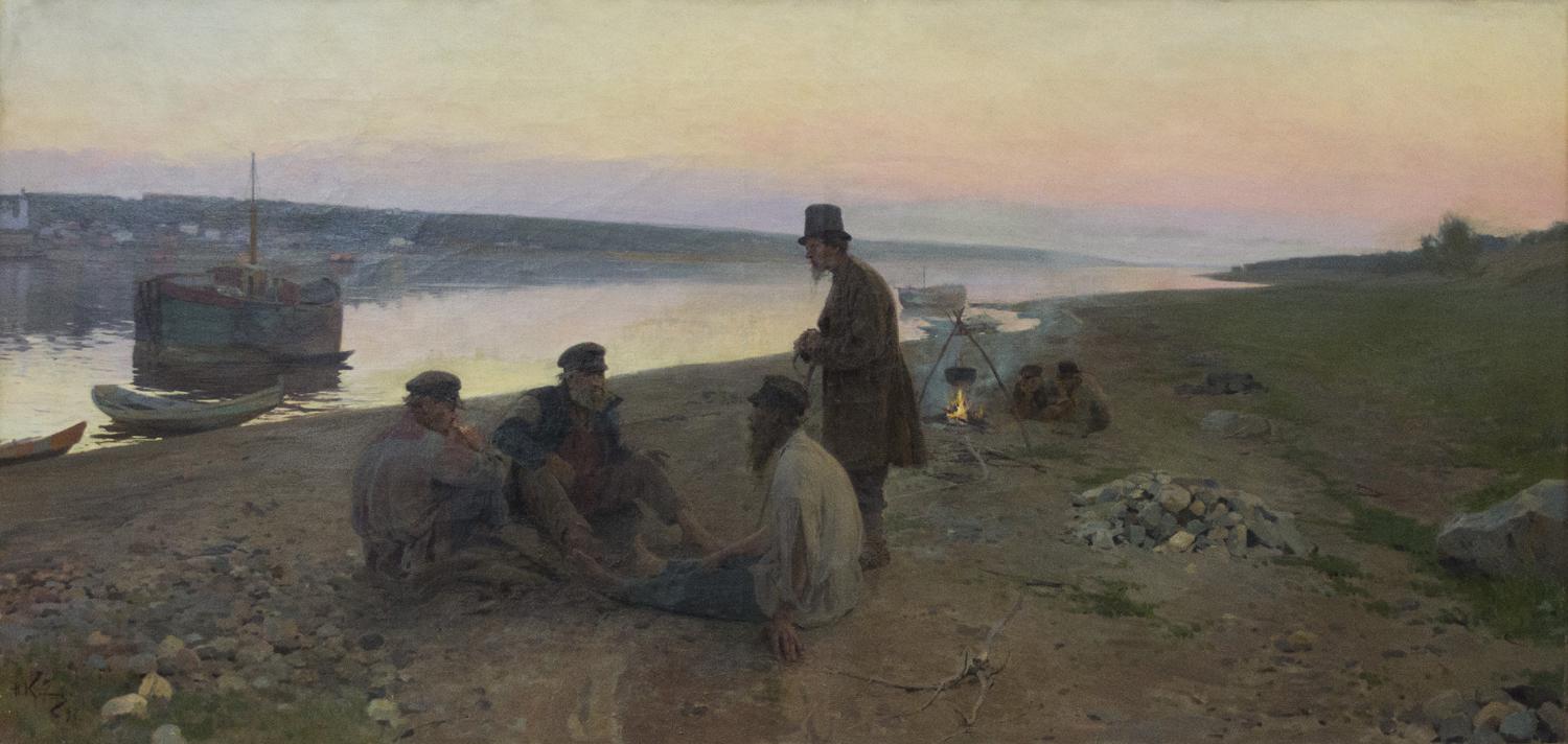Алексей Корин. «Бурлаки», 1897