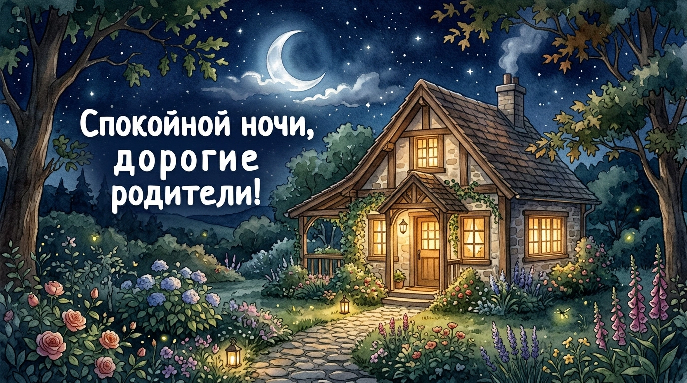 Открытки «Спокойной ночи!» для родных и любимых: 25 уютных картинок