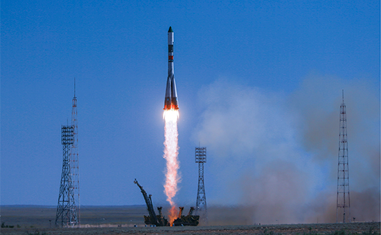 Запуск ракеты-носителя &laquo;Союз-У&raquo; с&nbsp;российским грузовым кораблем &laquo;Прогресс М-28М&raquo; на&nbsp;космодроме Байконур. 3 июля 2015 года


