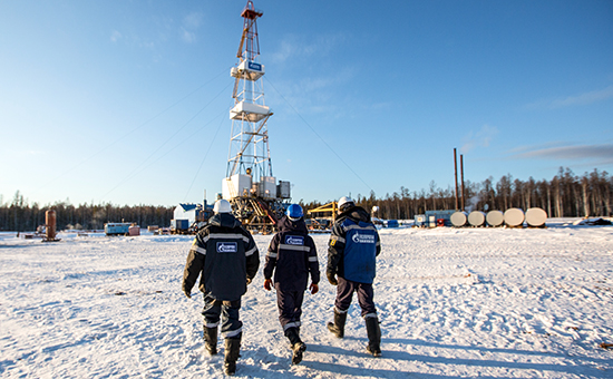Буровая установка компании &laquo;Газпром&raquo; на&nbsp;Ковыктинском газовом месторождении
