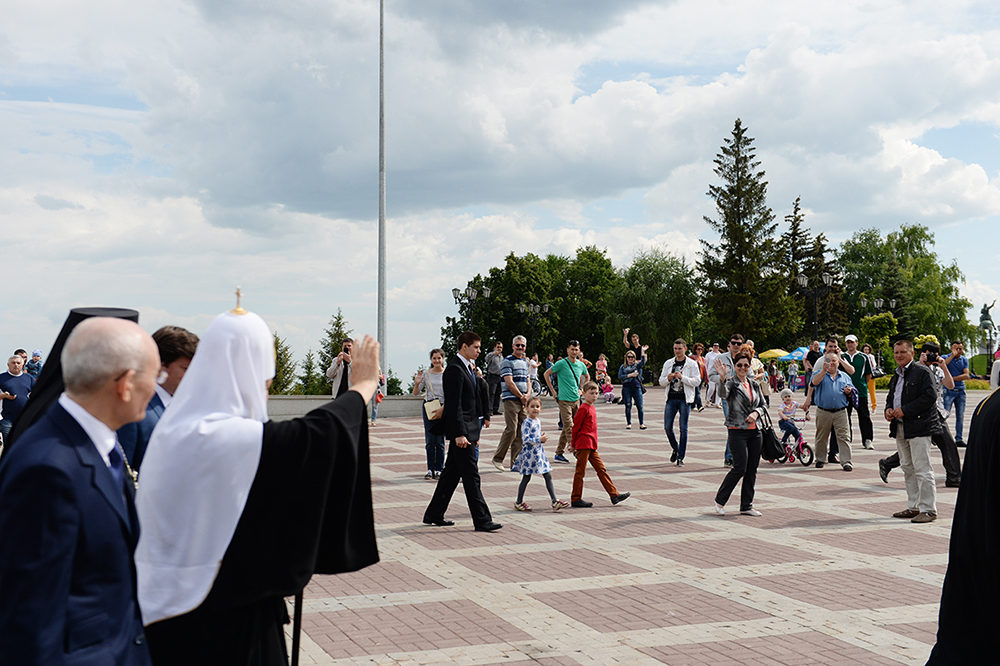 Прогулка с главой республики Рустэмом Хамитовым к памятнику Салавату Юлаеву&nbsp;