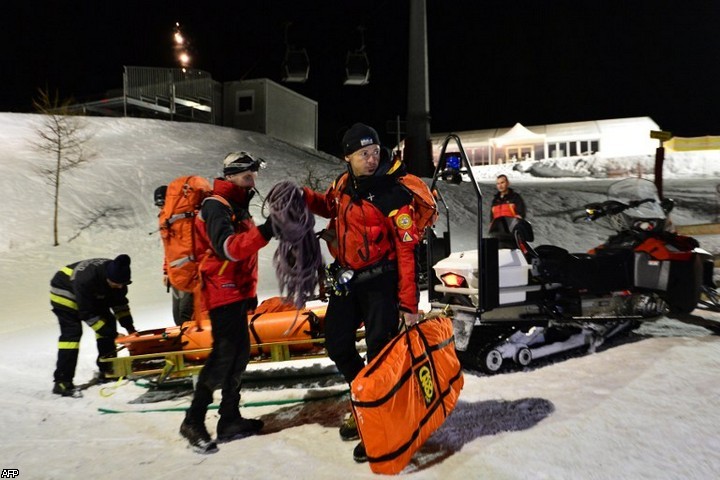 В Альпах разбился снегоход с российскими туристами