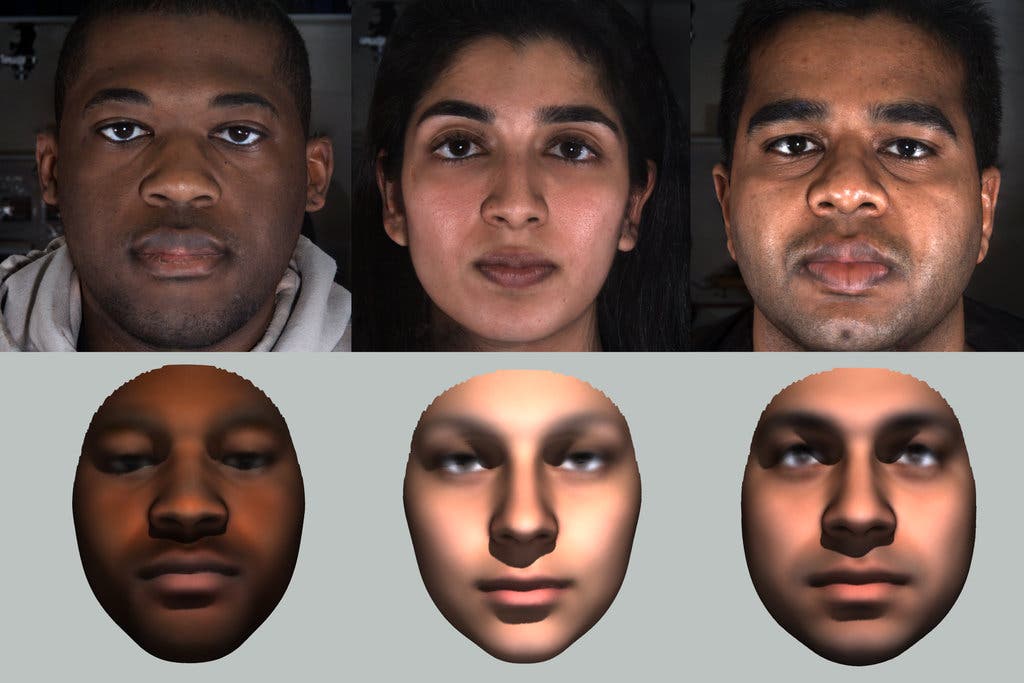 Лица реальных людей, сопоставленные с компьютерным портретом, сгенерированным на основе ДНК.