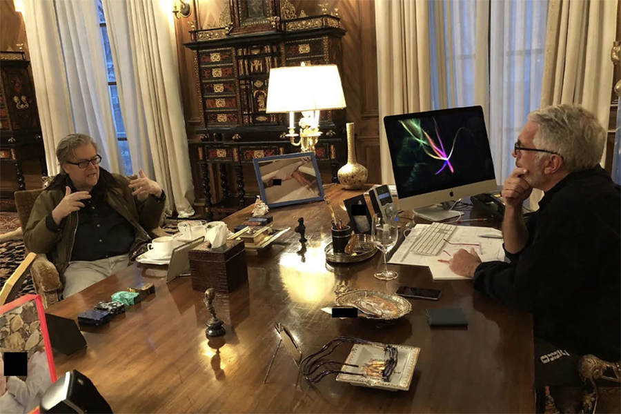 Джеффри Эпштейн со Стивом Бэнноном
