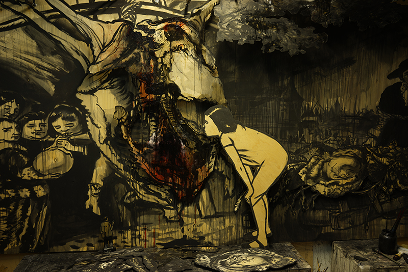 Фрагменты картины Александра Шишкина-Хокусая &laquo;Фламандская школа&raquo;