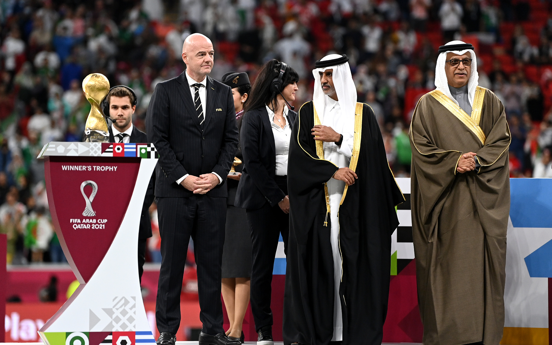 Президент ФИФА Джанни Инфантино во время визита в Катар, который в ноябре&ndash;декабре 2022 года примет чемпионат мира