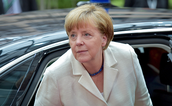 Канцлер ФРГ Ангела Меркель прибывает на&nbsp;саммит еврозоны в&nbsp;Брюсселе