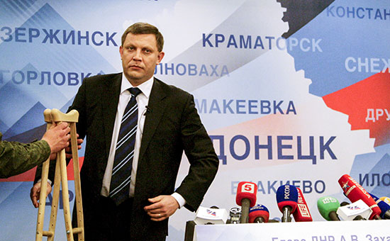 Глава Донецкой народной республики Александр Захарченко
