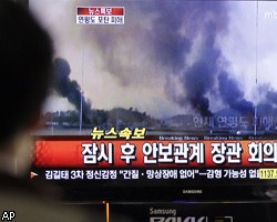В конфликте КНДР с Южной Кореей пострадало несколько человек. ВИДЕО
