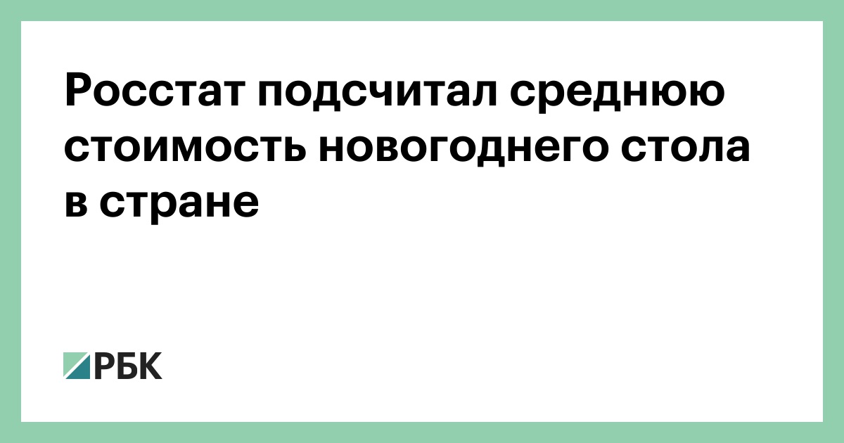 Стоимость Новогоднего Стола
