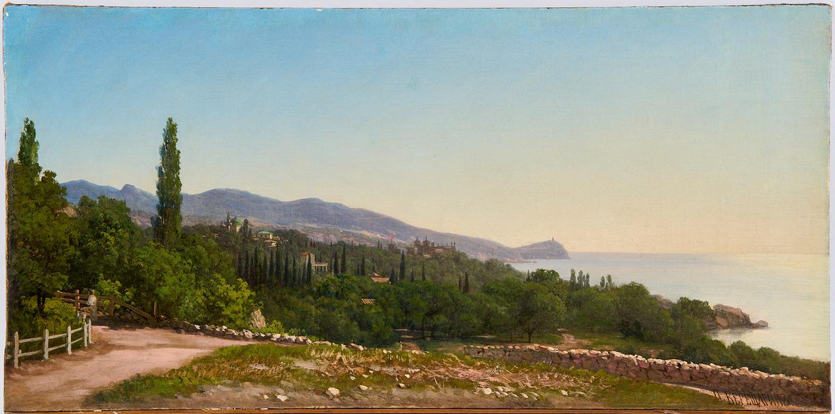 Петр Верещагин, &laquo;Крымский пейзаж. Вид на Алупку&raquo;