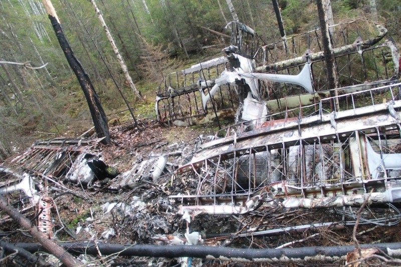 МВД распространило кадры с места обнаружения пропавшего Ан-2