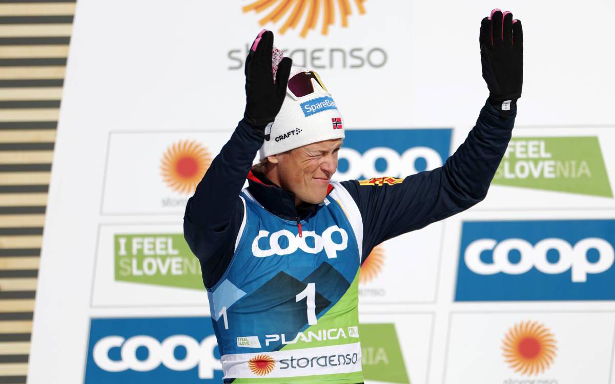 Норвежский лыжник Клебо впервые выиграл марафон на 50 км