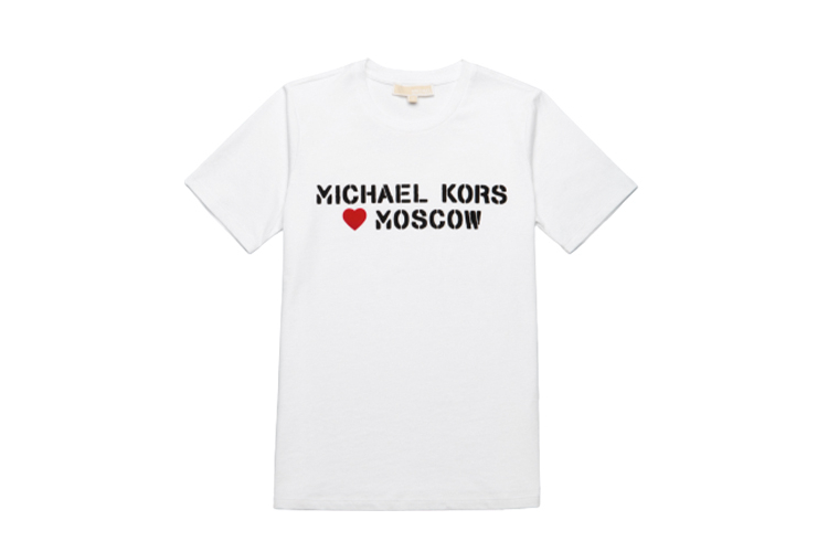 Футболка MICHAEL Michael Kors с признанием в любви к Москве, 6300 руб. (Michael Kors)