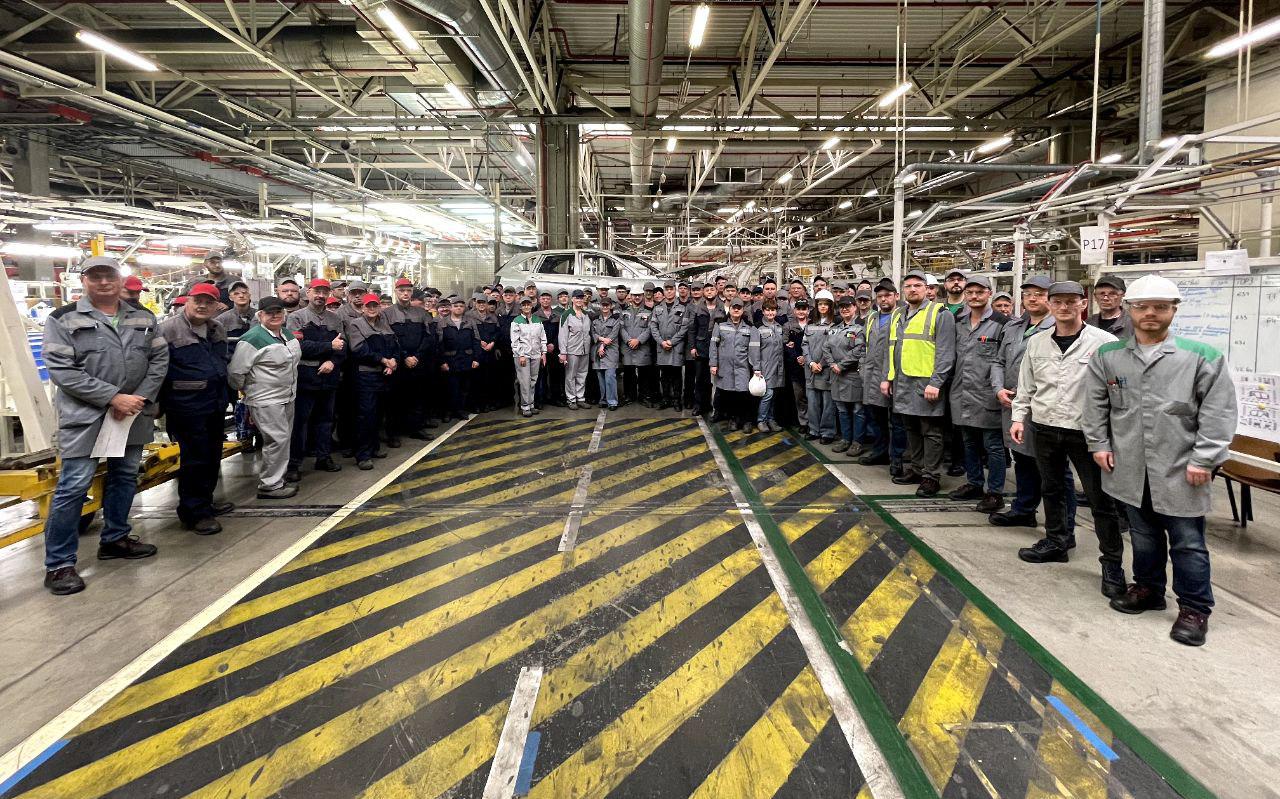 На экс-заводе Mitsubishi в Калуге сварили более 1 тыс. новых кузовов