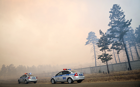 Ликвидация лесного пожара в селе Смоленка Забайкальского края