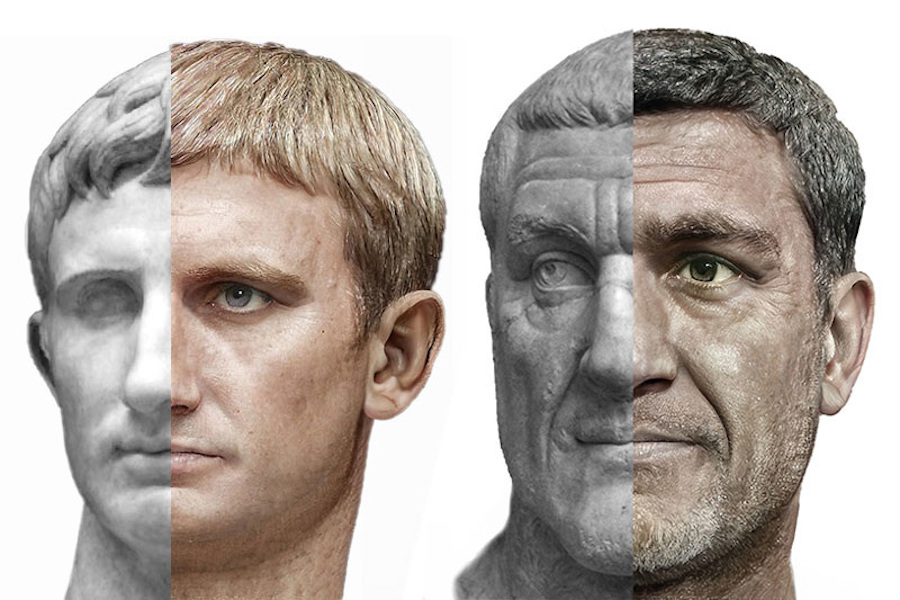 Основатель Римской Империи Октавиан Август (слева) и первый &laquo;солдатский император&raquo; Максимин Фракиец