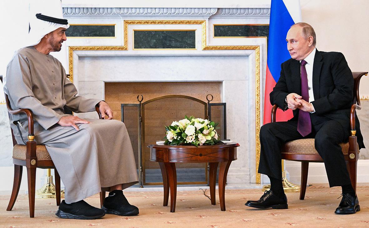 Мухаммед Аль Нахайян и Владимир Путин