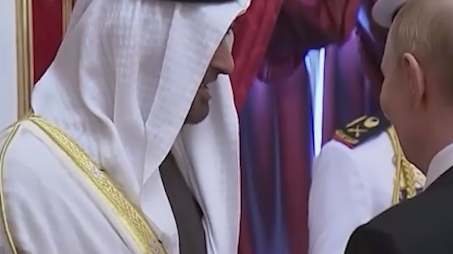 Путин и президент ОАЭ пообщались в неформальной обстановке. Видео