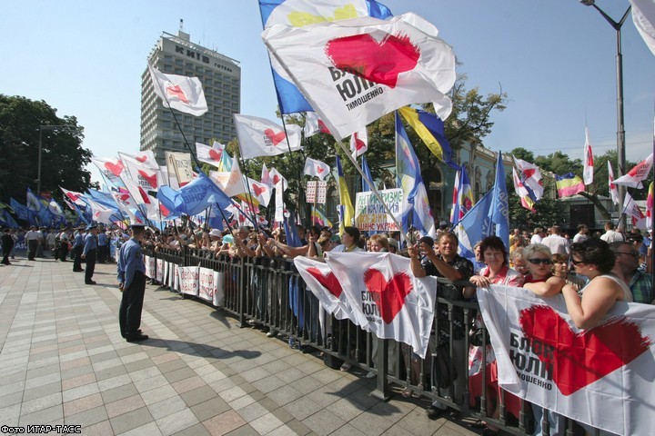 Юлия Тимошенко вышла на свободу