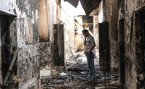 Последствия бомбардировки афганской провинции Кундуз, в&nbsp;результате&nbsp;которой пострадали 22 пациента местной больницы