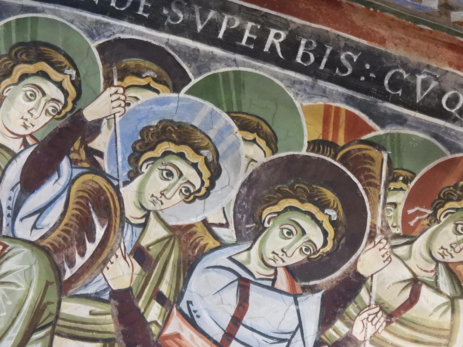 &laquo;Апокалипсис&raquo;. Фреска в главном нефе церкви Сан-Пьетро-аль-Монте в Чивате, Ломбардия. Фрагмент. Около 1100 года
