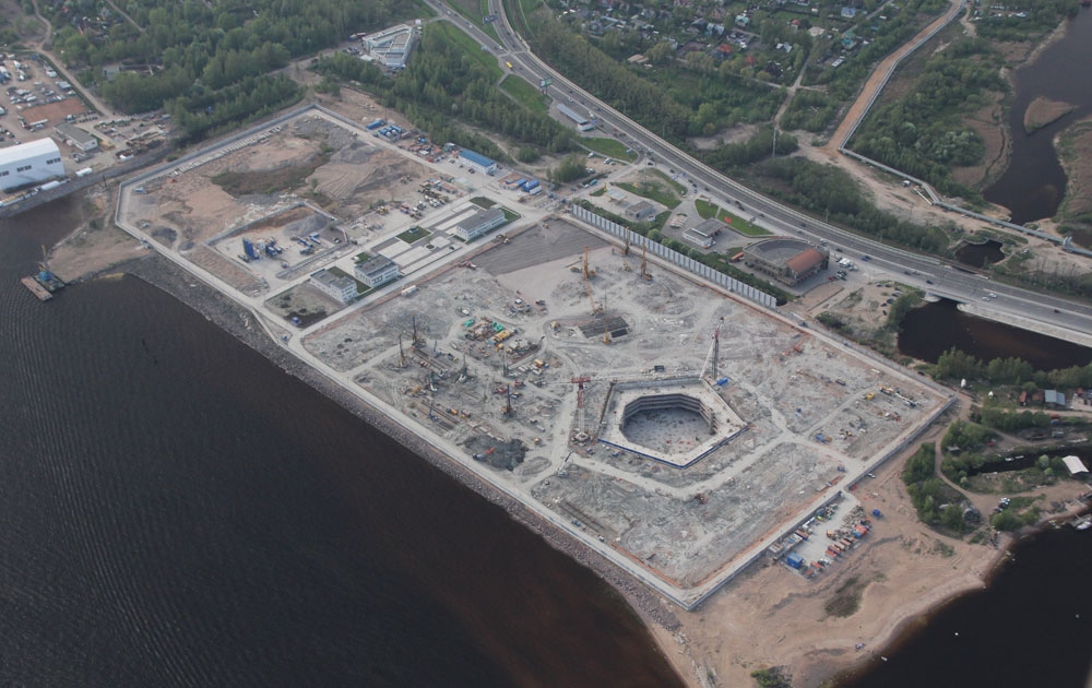 Репортаж со стройки: как будет выглядеть небоскреб "Газпрома" в Петербурге