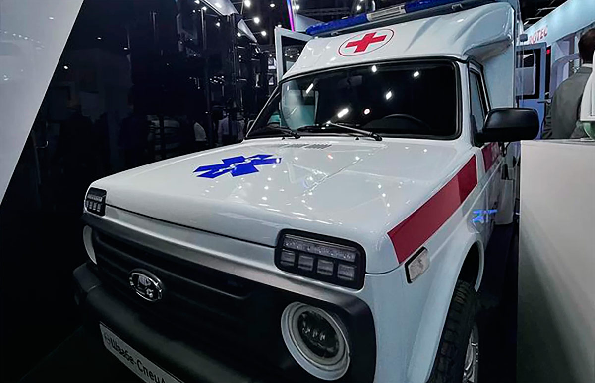 Внедорожник Lada Niva превратили в автомобиль «скорой помощи»
