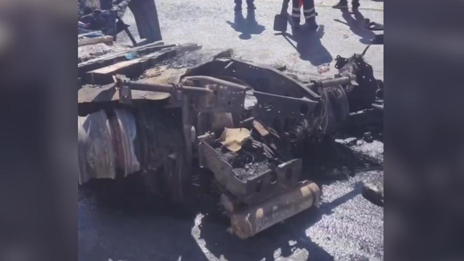 Появилось видео заблокировавшего движение по М-11 ДТП