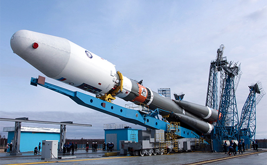Вывоз ракеты &laquo;Союз-2.1а&raquo; на&nbsp;стартовый комплекс космодрома Восточный. 23 апреля 2016 года


