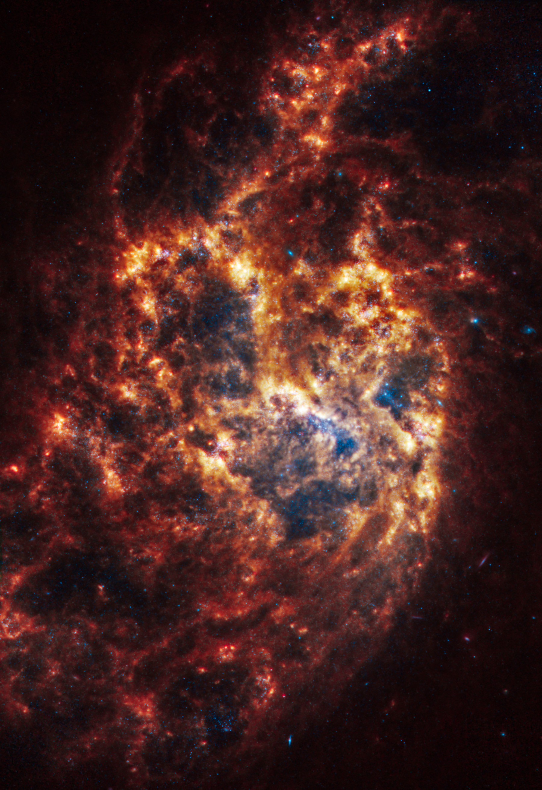 Галактика NGC 1385, расположенная в 30 млн световых лет в созвездии Печь