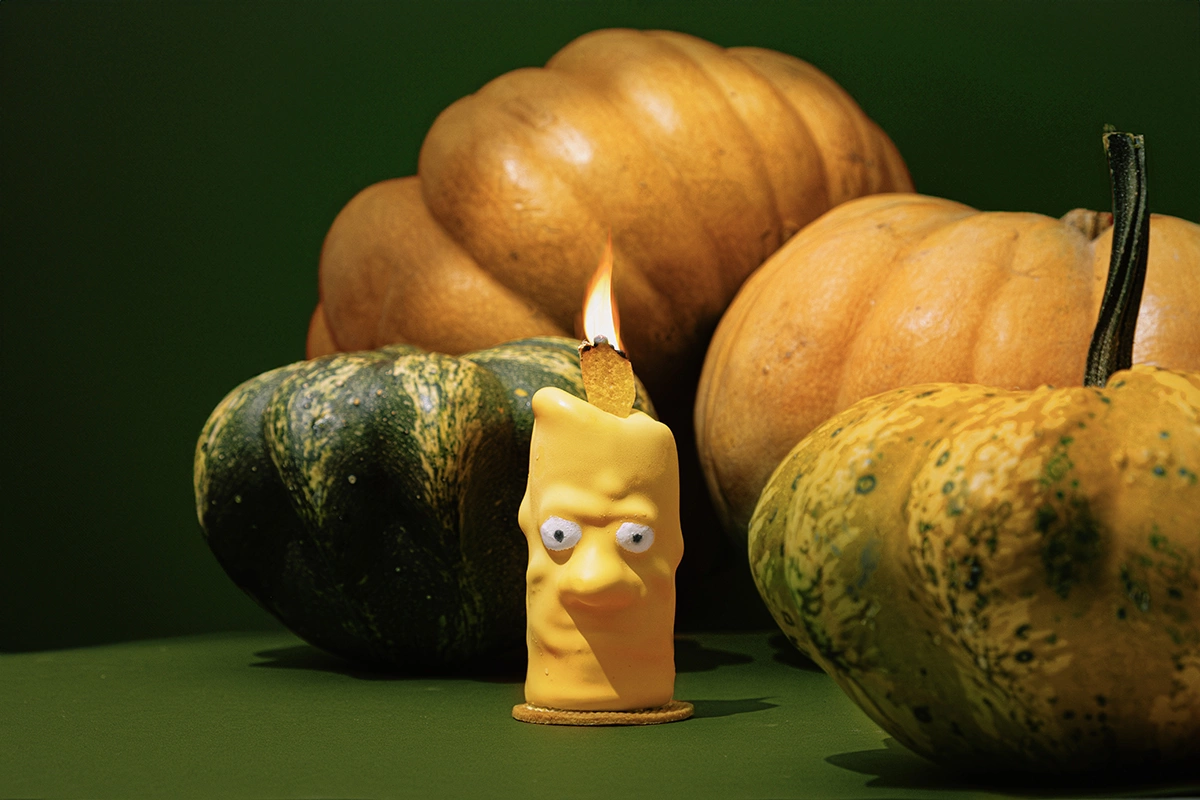 Пирожное-свеча