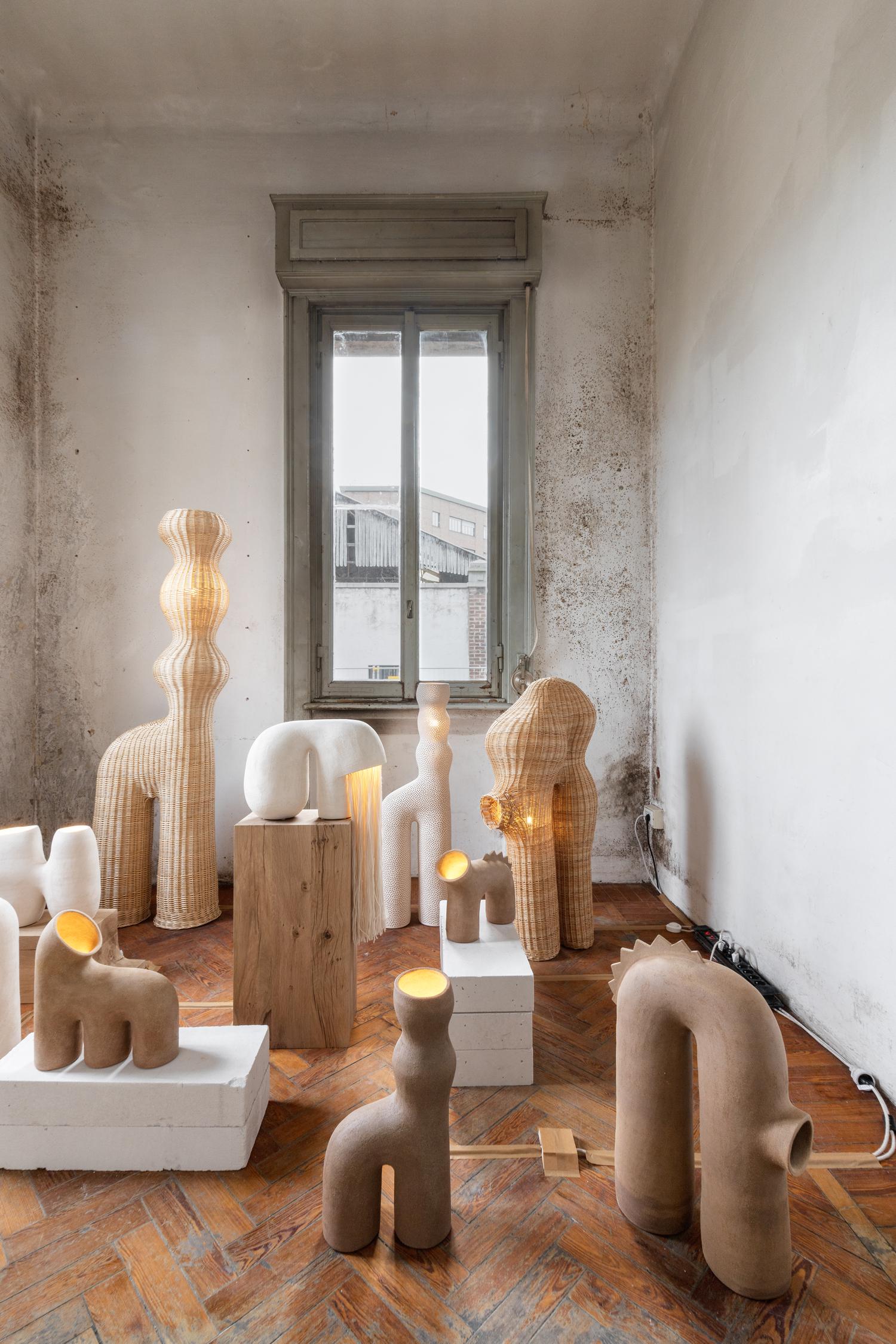 Коллекция керамики Primitive Island, Elisa Uberti в пространстве выставки Alcova