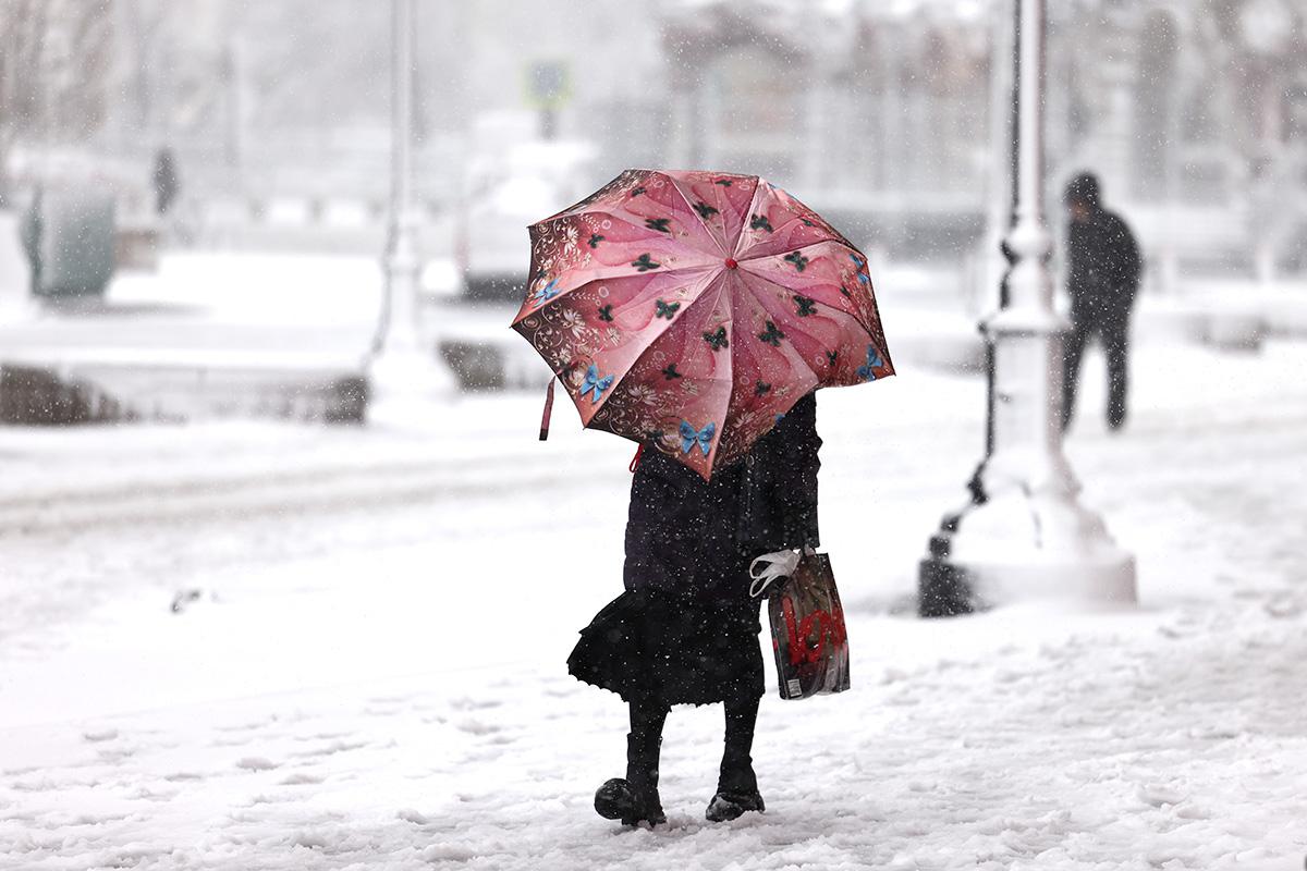 Снегопад в Москве, 27 апреля 2026 года