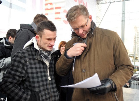 Митинг "За честные выборы" на Новом Арбате