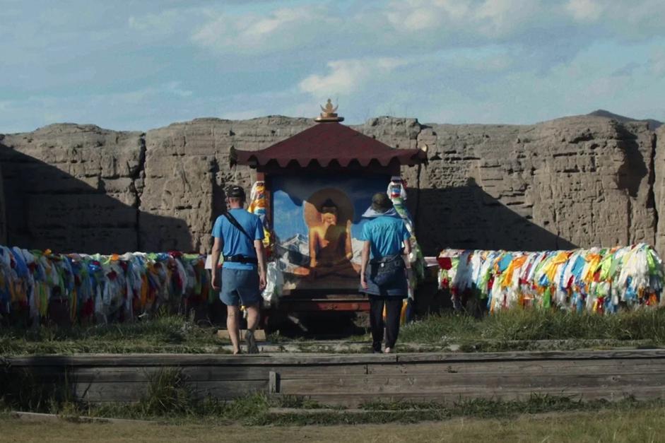 Кадр из фильма &laquo;Енисейский марафон&raquo;