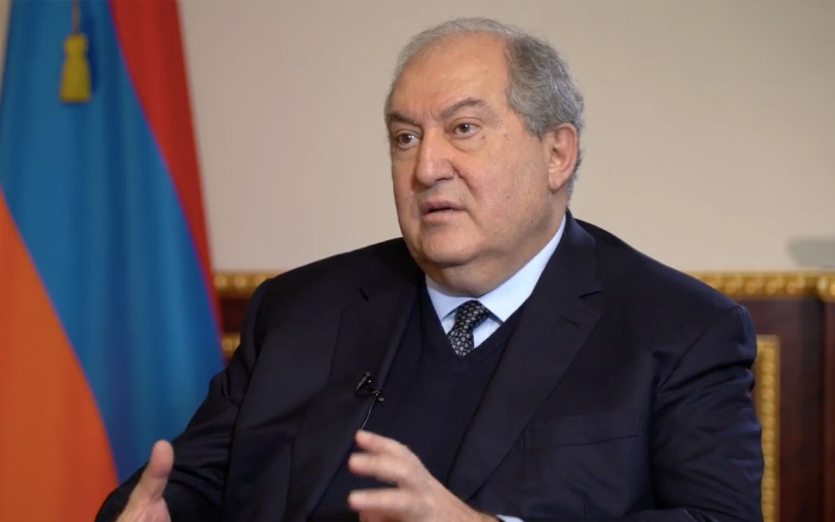 Президент Армении — об Азербайджане, России и Пашиняне. Полное видео