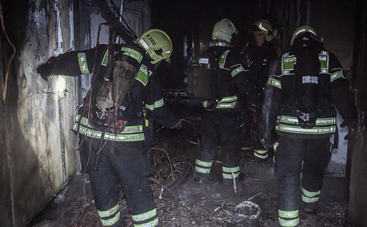 При пожаре в гостинице «Вечный зов» в Москве пострадали дети
