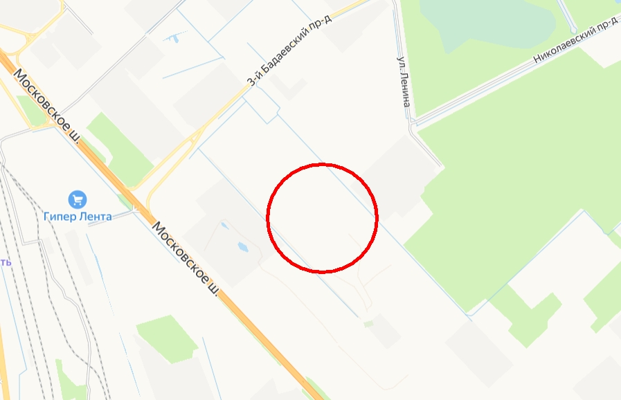 Бывший земельный участок обанкротившейся &laquo;ОЛЦ&nbsp;&mdash; Северо-Запад&raquo; в Шушарах