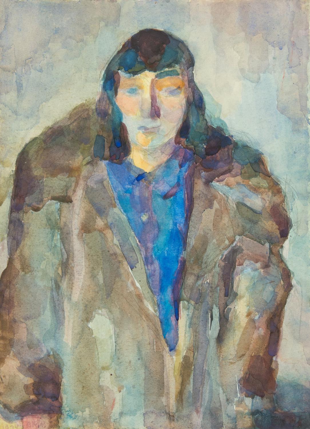 Вера Хлебникова. «Автопортрет в шубе (доха)», 1934. Русский музей, Санкт-Петербург