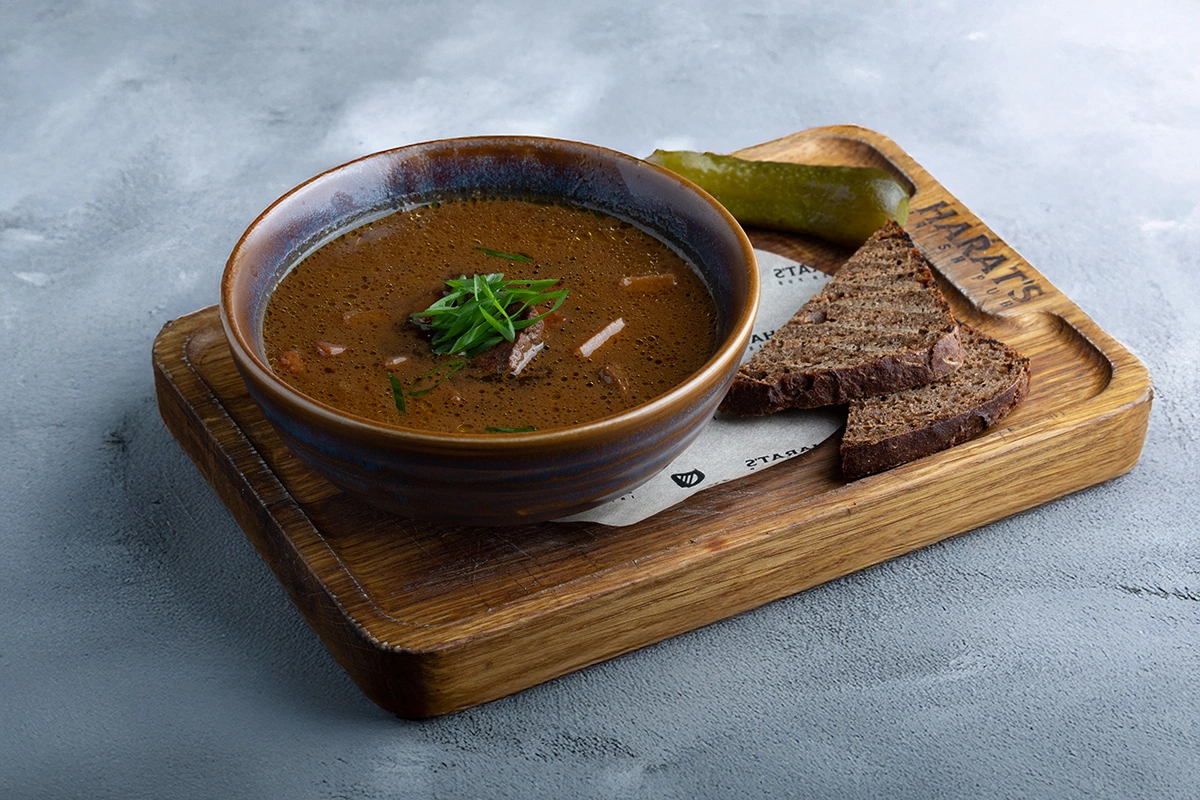 Суп с говядиной и овощами