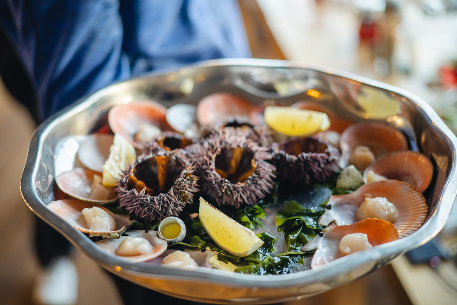 Морская кухня в ресторане на территории арктик-отеля &laquo;Китовый берег&raquo;