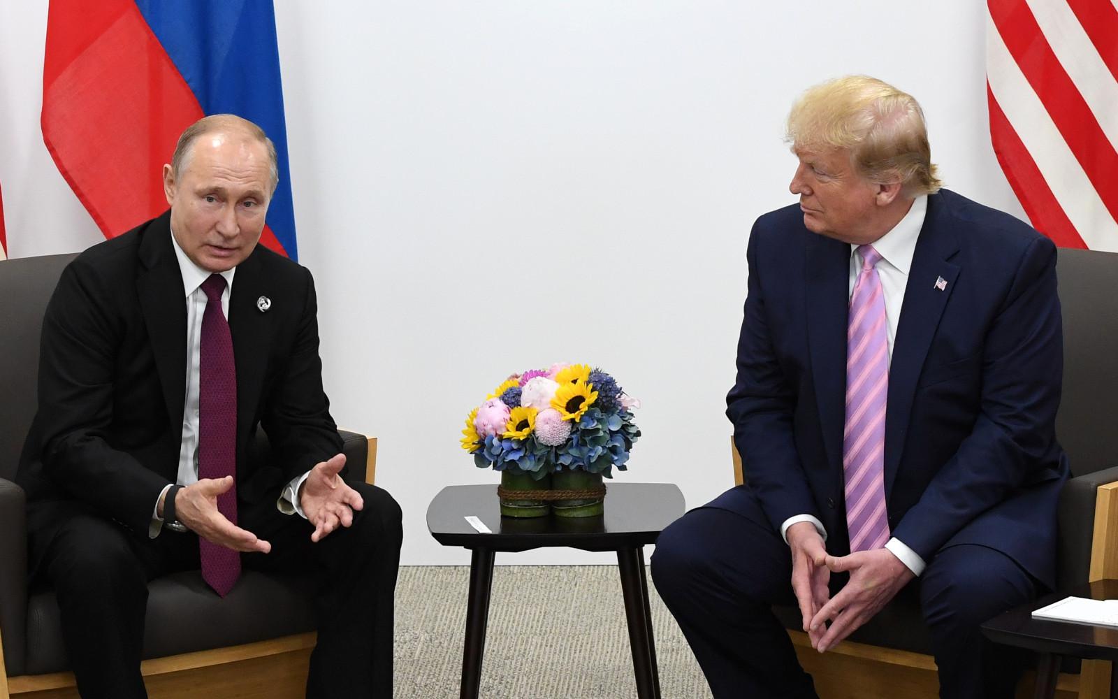 Президент России&nbsp;Владимир Путин и президент США Дональд Трамп