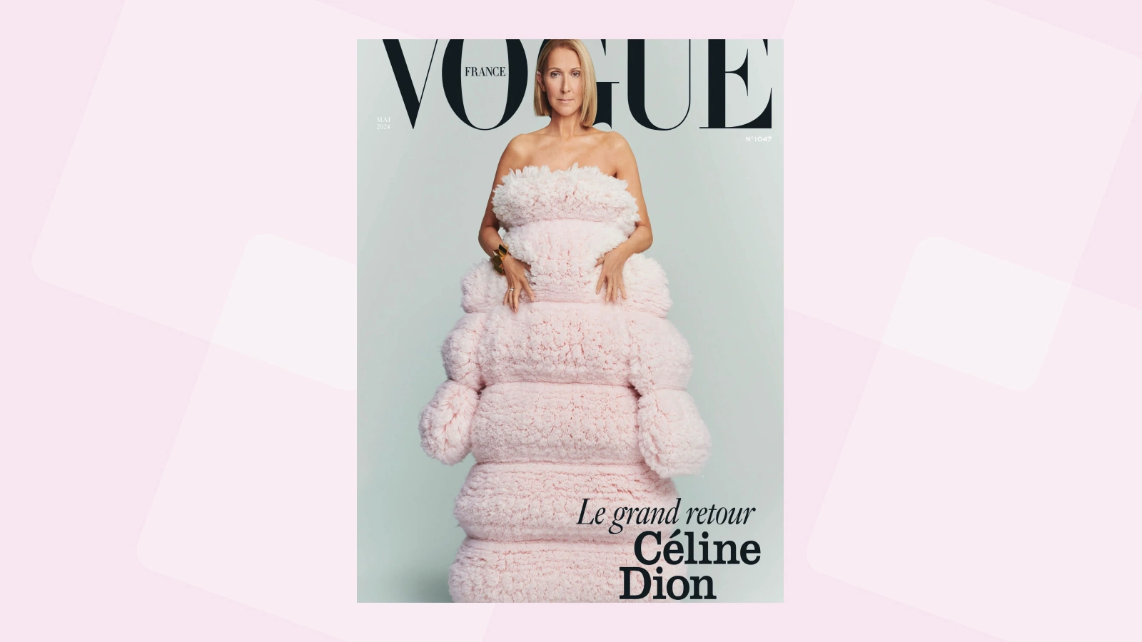 <p>Певица Селин Дион на обложке Vogue France</p>