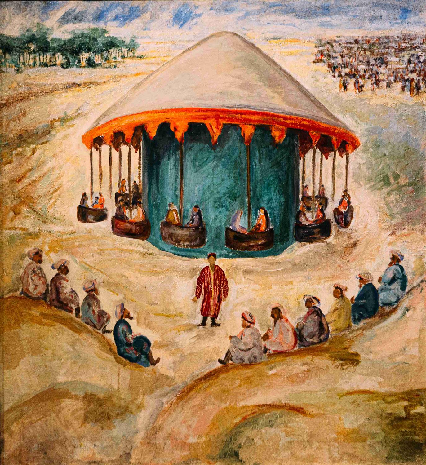 Ольга Соколова. «Карусель под Самаркандом». 1935. Музей «Новый Иерусалим»