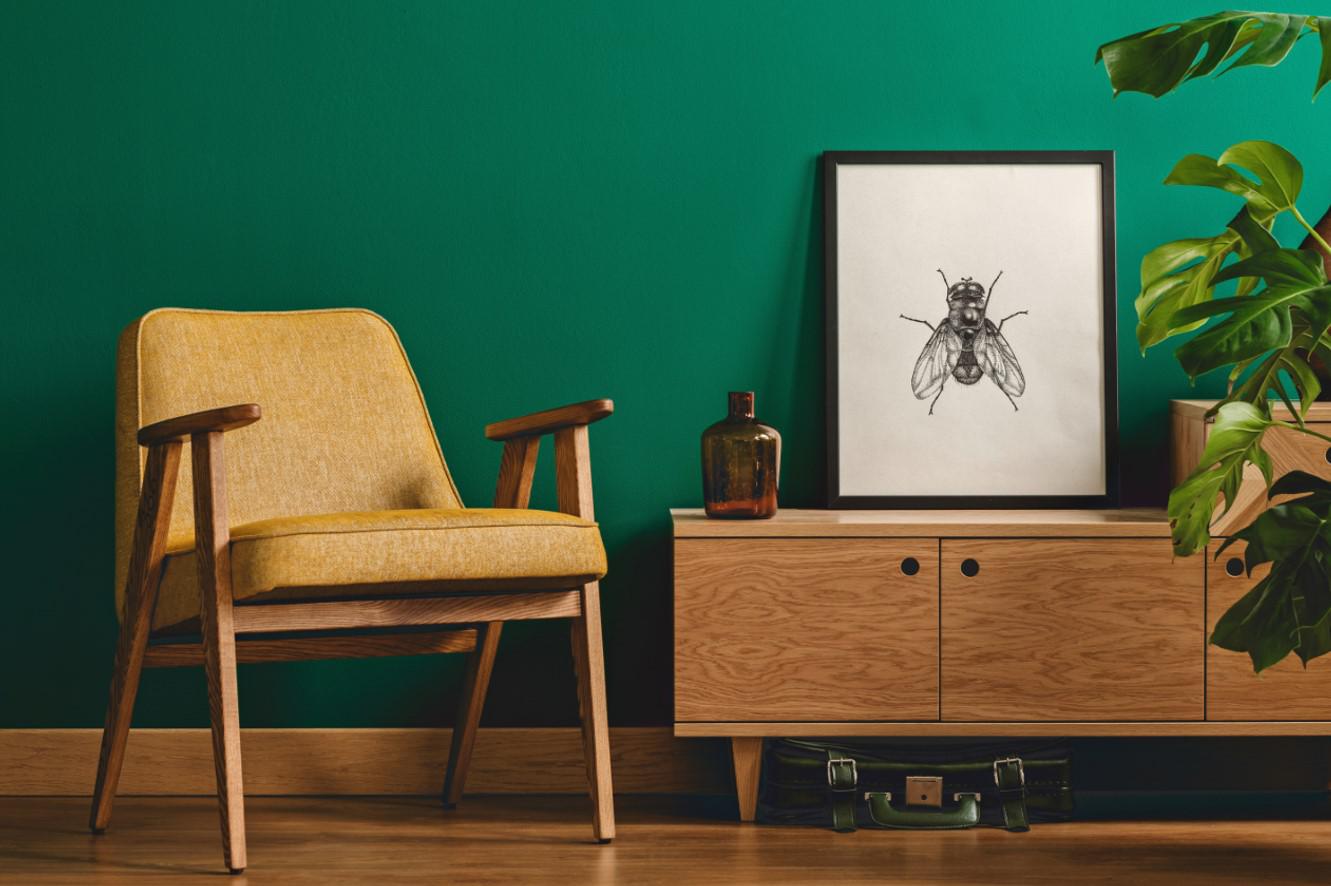 С каким цветом сочетается зеленый в интерьере